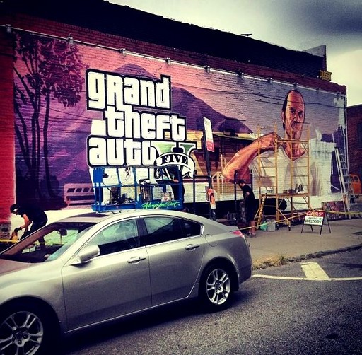 Grand Theft Auto V - Новые рекламные граффити Grand Theft Auto V